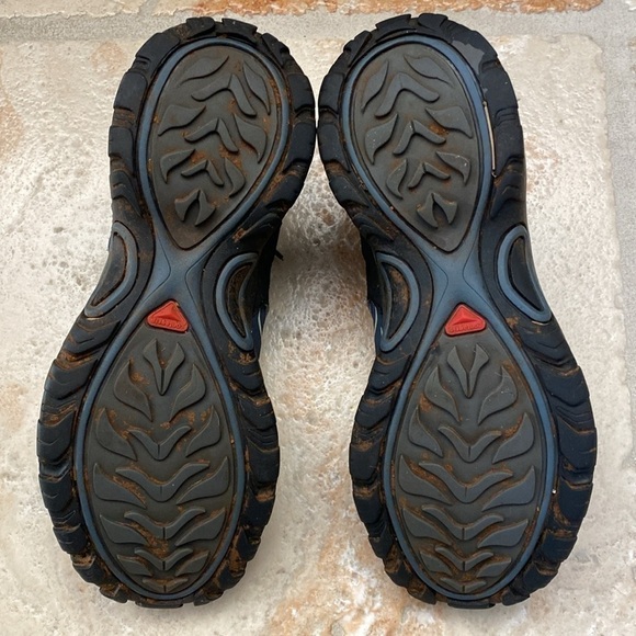 Salomon Womens Ellipse GTX Sz 9.5 Trail Running Hiking Shoes Sneakers Gray blue - Picture 6 of 9